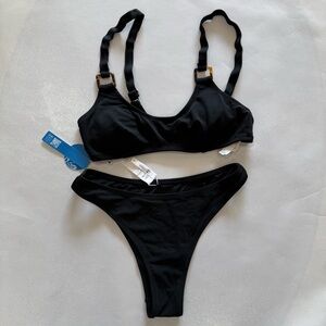 Cupshe Black Women's Bikini Set in size M